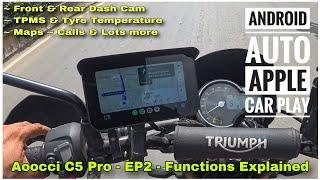 Aoocci C5 Pro Ep2 | Functions | Camera Samples, TPMS & Tyre Temperature, Maps & More | DNA VLOGS