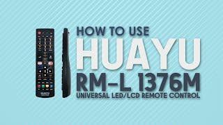 How To Setup HUAYU RM-L 1376M (Universal LED/LCD Remote Control)