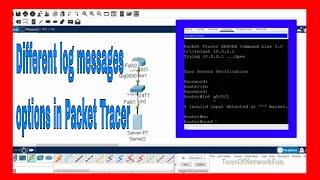 ►Log Messages on Router I CCNA LABS PACKET TRACER I Console I BUFFERED I SYSLOG I TERMINAL MONITOR I