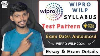 Wipro WILP Syllabus 2024 | Exam Updates, Test Pattern & Written English Test