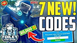 ️FINALLY!! New️TOILET TOWER DEFENSE ROBLOX CODES 2024 -TOILET TOWER DEFENSE CODES