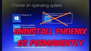 How to uninstall phoenix os without any data lose || tamil