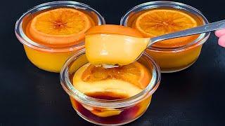 Just milk and orange! The best Christmas dessert in 5 minutes! No baking! Delicacy