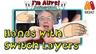 Animate Hands with Switch Layers| Moho | Tutorial