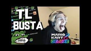 TL BUSTA: xQc Malding and Losing His Sanity In Mario Kart 8 (Part 1/2)