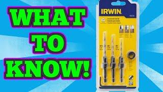 Irwin Tools 1882793 SPEEDBOR Countersink Wood Drill Bit Set!