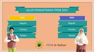 AR RAIHAN BUKA PENDAFTARAN SISWA BARU T.P 2021/2022