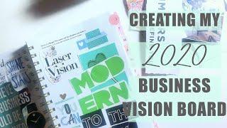 Creating My 2020 Vision Board with Create and Cultivate!