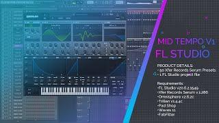 Mid Tempo 1 - Sound Mafia " DROP " (FL Studio Template + Presets)