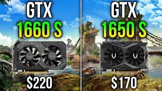 GTX 1660 SUPER vs GTX 1650 SUPER Test in 6 Games