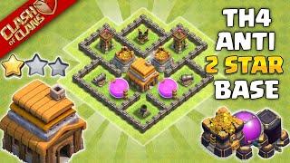 Town hall 4(Th4) Base | New Best Town hall 4(Th4) War Base with Link |New Th4 base Layout