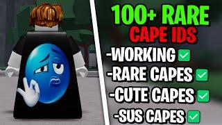 NEW 100+ RARE CAPE IDS TO USE | ROBLOX Strongest Battlegrounds Cape ids