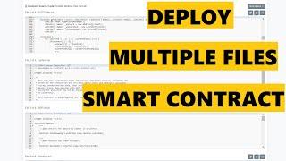 How to deploy and verify Multiple Files Smart Contract | Tutorial