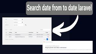 Search by from date  to date in Laravel basic