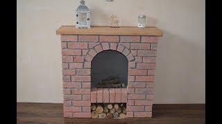 Декоративный фальш камин из кирпича своими руками .DIY decorative fireplace