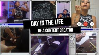 VLOG | day in the life of a content creator  podcasting + unboxxings + grwm + making art + more