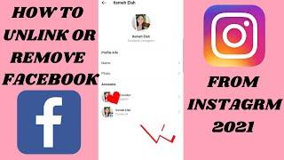 HOW TO DISCONNECT FACEBOOK FROM INSTAGRAM 2021 | UNLINK FACEBOOK FROM INSTAGRAM