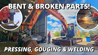 The SHOCKING State of This Rental Excavator! | Repair BENT and BROKEN Parts 