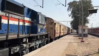 Shalimar okha overtaking jabalpur somnath express at wankaner jn