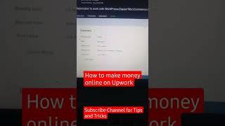 Make money online on upwork - earn money online - upwork contracts - get your first order on upwork