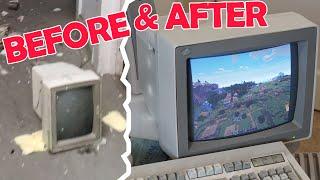 ABANDONED IBM CRT Monitor Restoration! Can it run Minecraft?