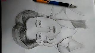 Learn with me how to draw BTS member Kim namjoon(RM) | Shivam creativity 