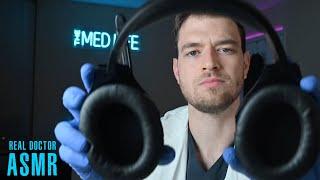 Doctor Checks Your Hearing w/Relaxing Exam | Beeps, Touch, Cleaning, & Audiology [Real Doctor ASMR]