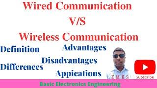Wired Vs Wireless communication || Difference between Wired and Wireless communication