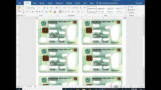 How to print cnic both sides using Ms word | CNIC Setting in MS Word | Easy method of printing CNIC