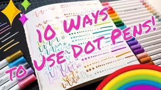 NEW! 10 Ways to Use Dot Markers // Ohuhu Kumimi Journal Pens