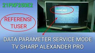 Data Parameter Service Mode Tv Sharp Alexander Pro #ap_cnl