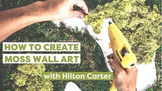 How to Make Moss Wall Art With Hilton Carter | DIY Moss Wall Art