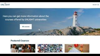 ENLIGHT Course Catalogue explained