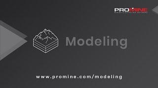 Promine Inc. | Modeling