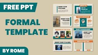 Tutorial on How to Create a Simple Formal Morph PPT Template || Free Template by Rome