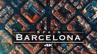 Barcelona, Spain  - by drone [4K]