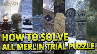 How To Solve All Merlin Trial Type Puzzle (EASY GUIDE) | Hogwarts Legacy