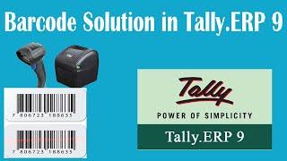 Barcode in Tally.ERP9 with GST |  9708552781