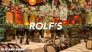 Eating at New York City's Viral Christmas Bar | Rolf's German Restaurant
