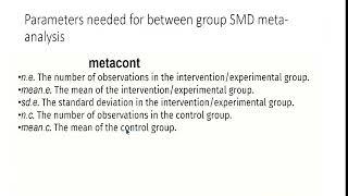 Part 4: Standardized mean difference