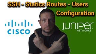 Basic Configuration On a Cisco Router vs Juniper SRX