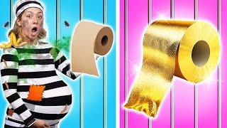 Rich Girl Vs Broke Pregnant in Jail | Popular Vs Unpopular Ideas | Funny Situations by Crafty Hacks