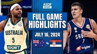 AUSTRALIA vs SERBIA Full Game Highlights (Friendly International Games 2024)