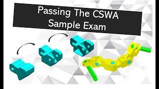 Passing the SOLIDWORKS CSWA Sample Exam (Free test exam)