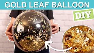 DIY Gold Leaf Balloon Orb