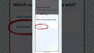 Instagram account me Gmail I'd kaise add kare | How to add gmail id in Instagram.....#ytshorts#viral