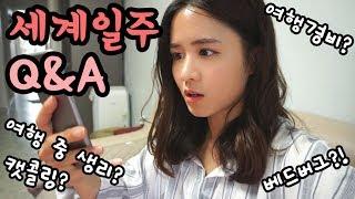 [세계 여행 Q&A] 캣콜링 경험담? 세계일주 경비? 베드버그 경험? 생리 어떻게..? 등