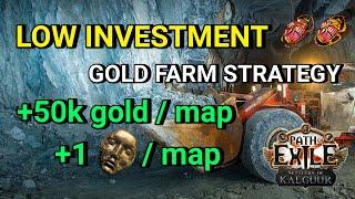 [PoE 3.25] A low investment gold farm strategy in T16 | 2.8 million gold and 50 divines in 50 maps!