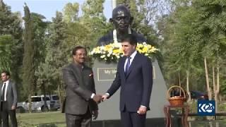 Mahatma Ghandi statue unveiled in Kurdistan Region's Erbil