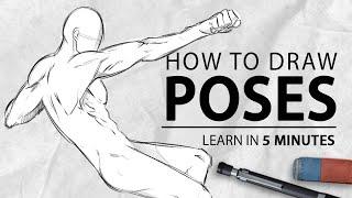 Learn to draw Poses in 5 Minutes! [Beginner Tutorial] | Drawlikeasir